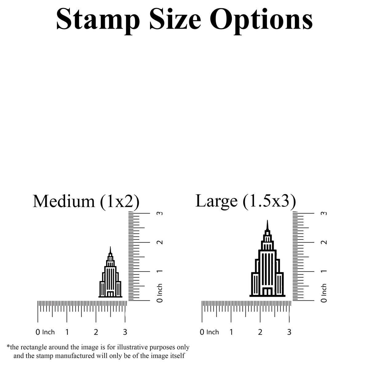 Skyscraper Rubber Stamp