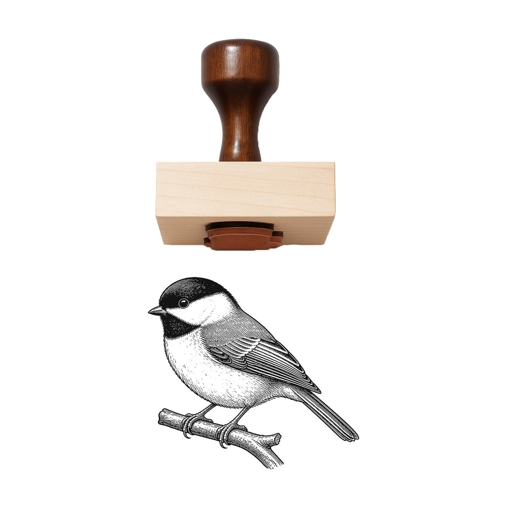 Chickadee Rubber Stamp