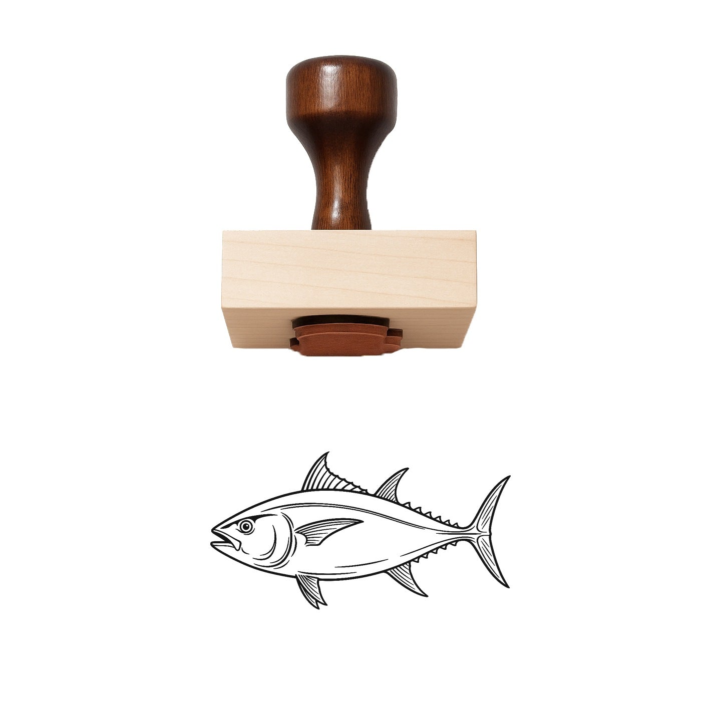 Bluefin Tuna Rubber Stamp