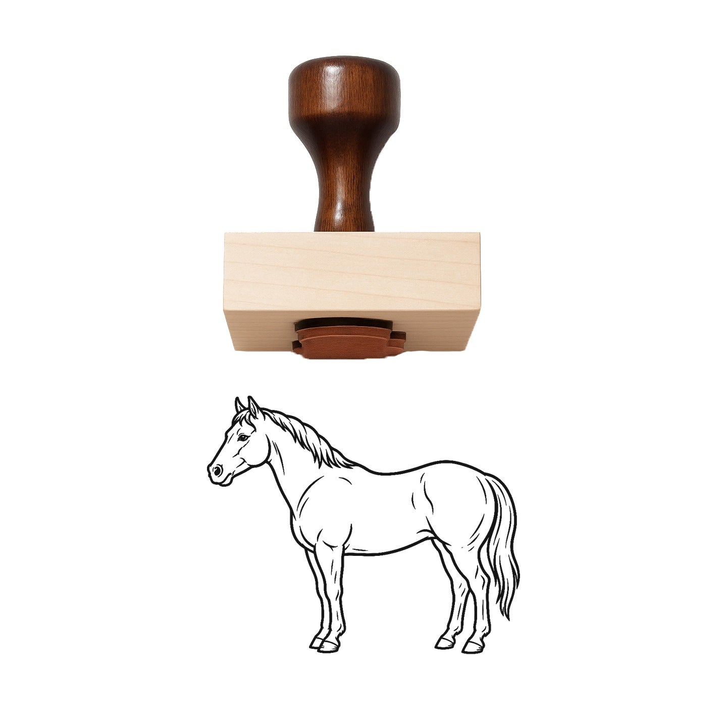 Quarter Horse Rubber Stamp