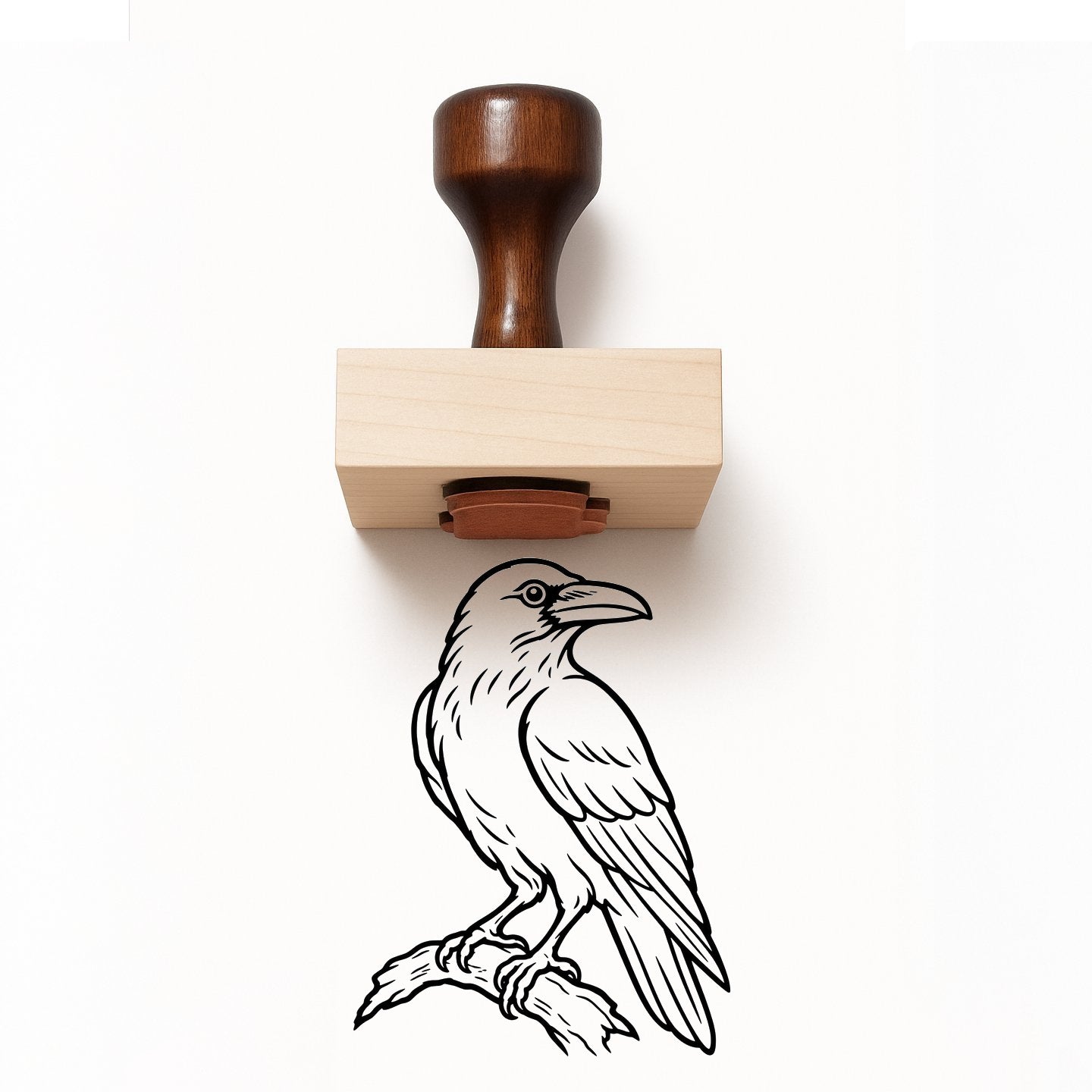 Raven Rubber Stamp