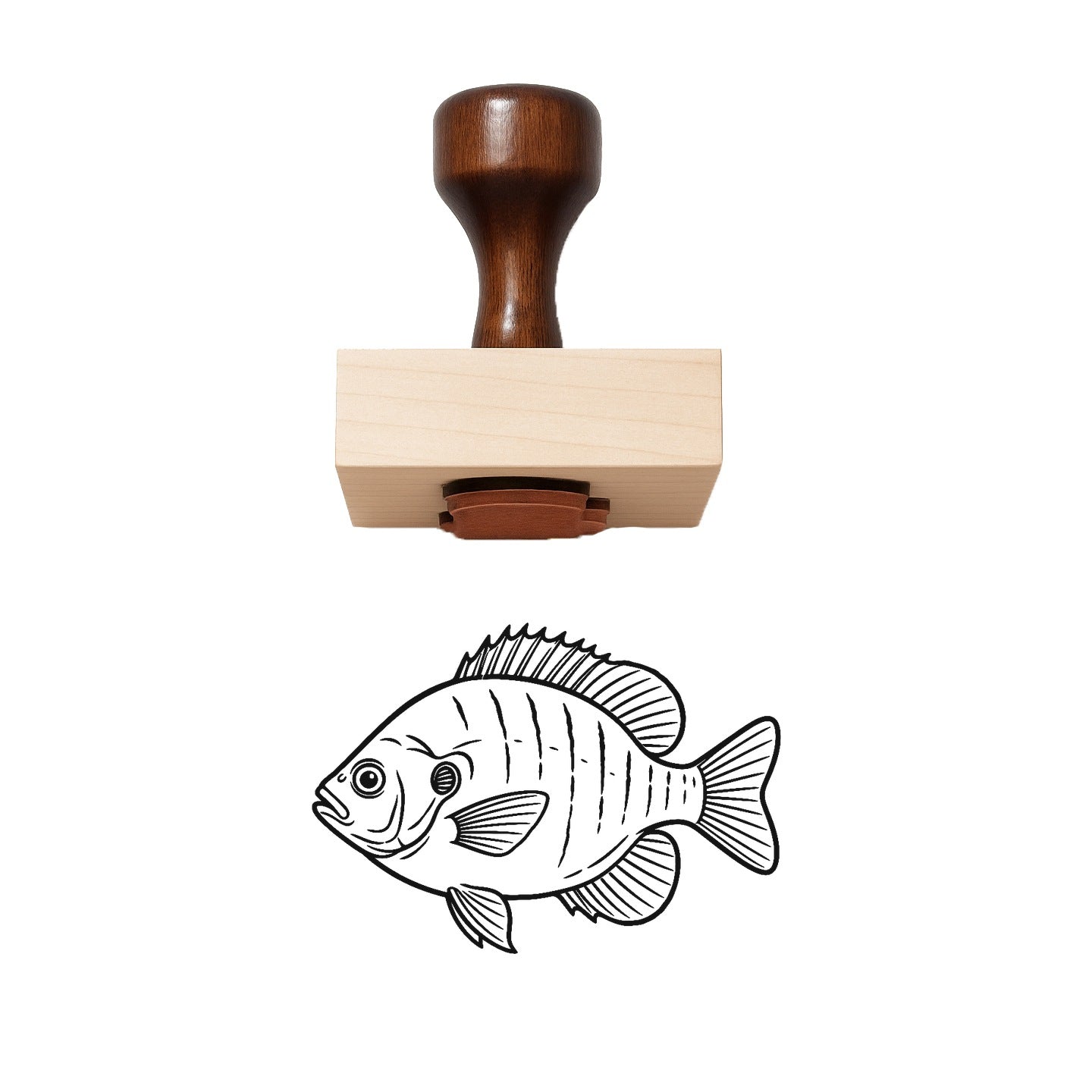 Bluegill Rubber Stamp