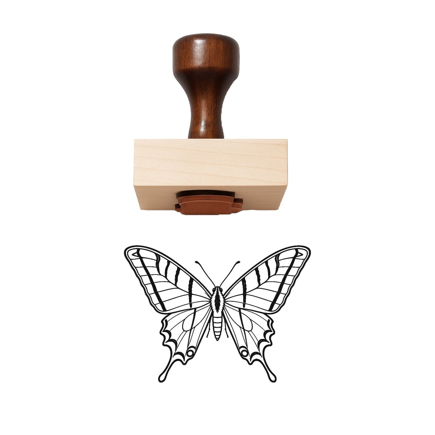 Zebra Swallowtail Rubber Stamp