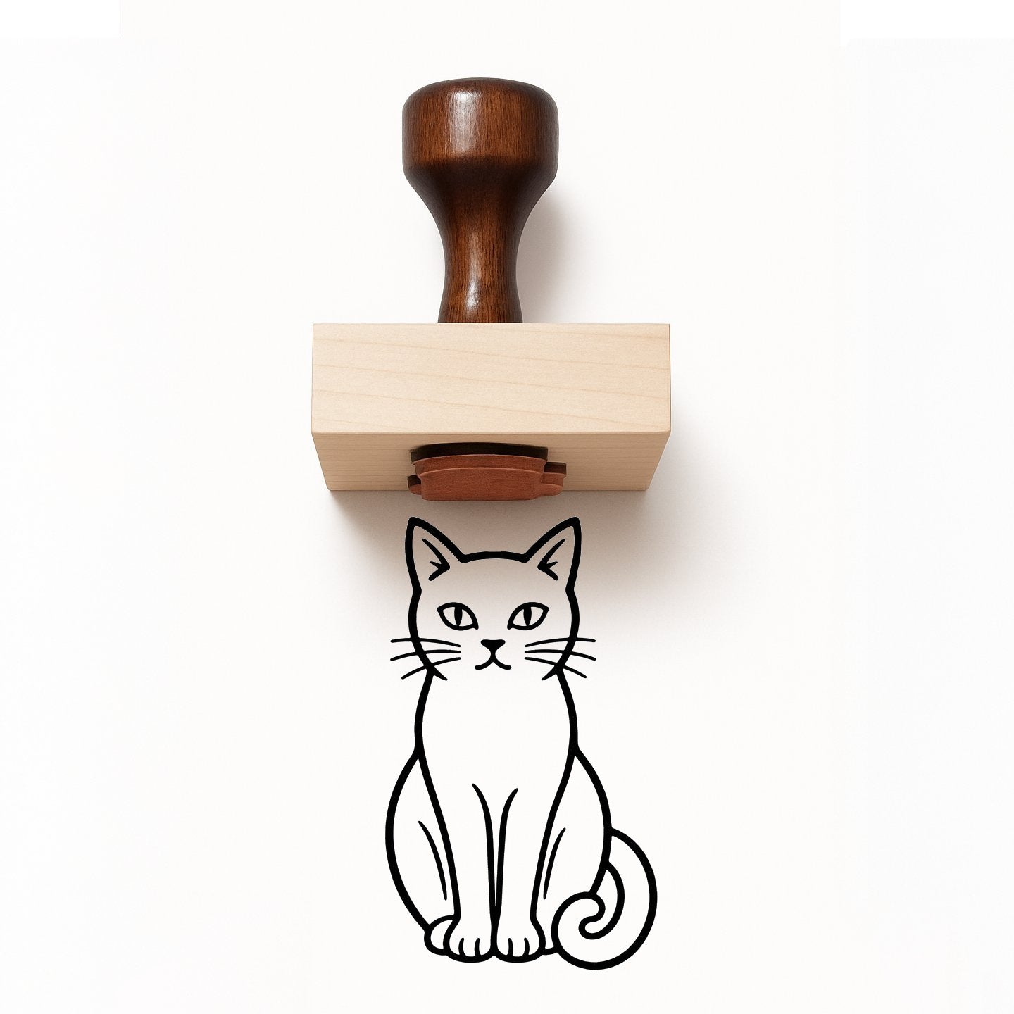 Cat Paw Print Rubber Stamp