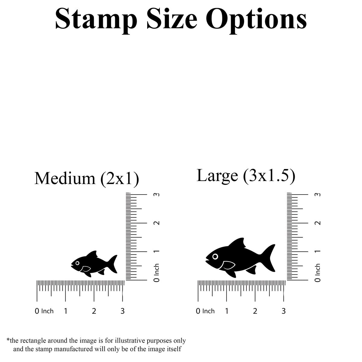 Fish Rubber Stamp