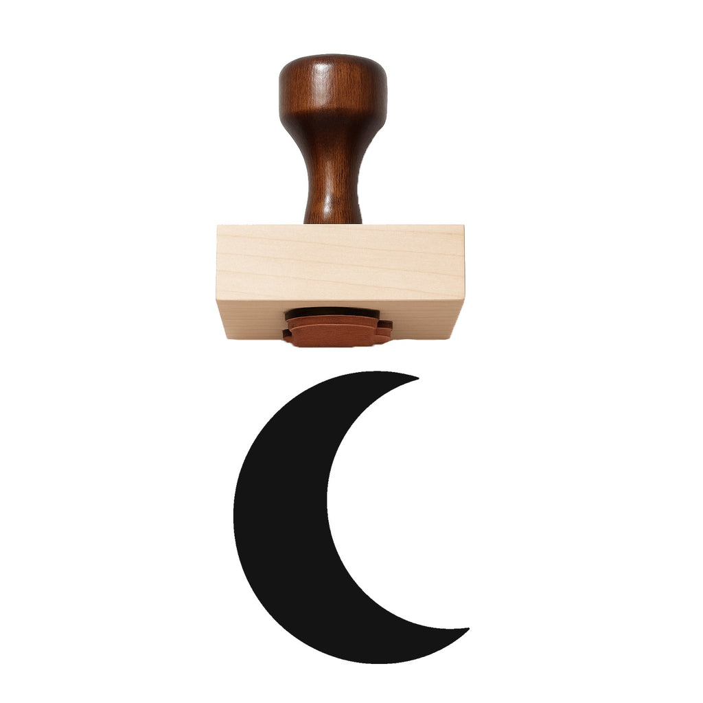 Crescent Moon Rubber Stamp