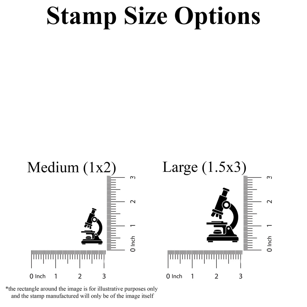 Microscope Rubber Stamp