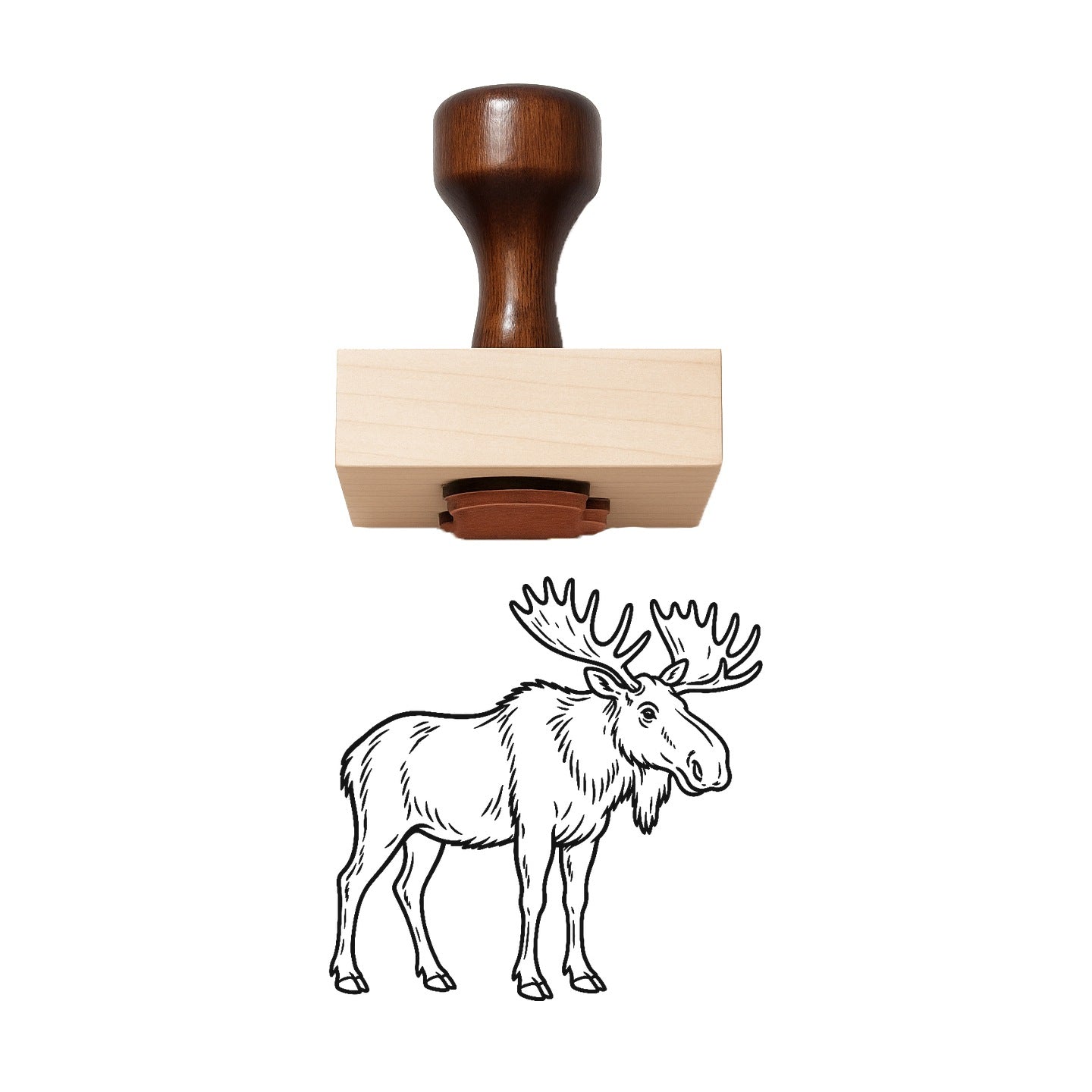 Moose Rubber Stamp