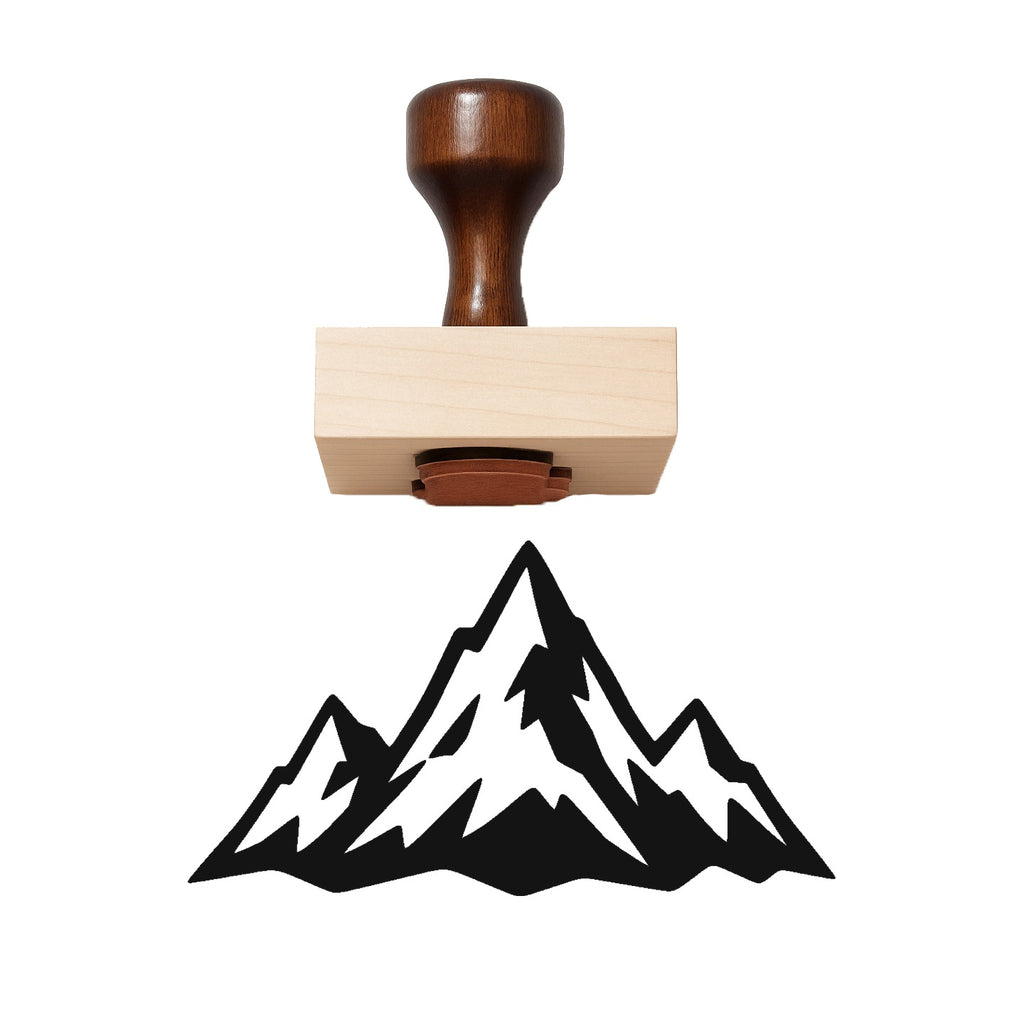 Mountain Range Rubber Stamp