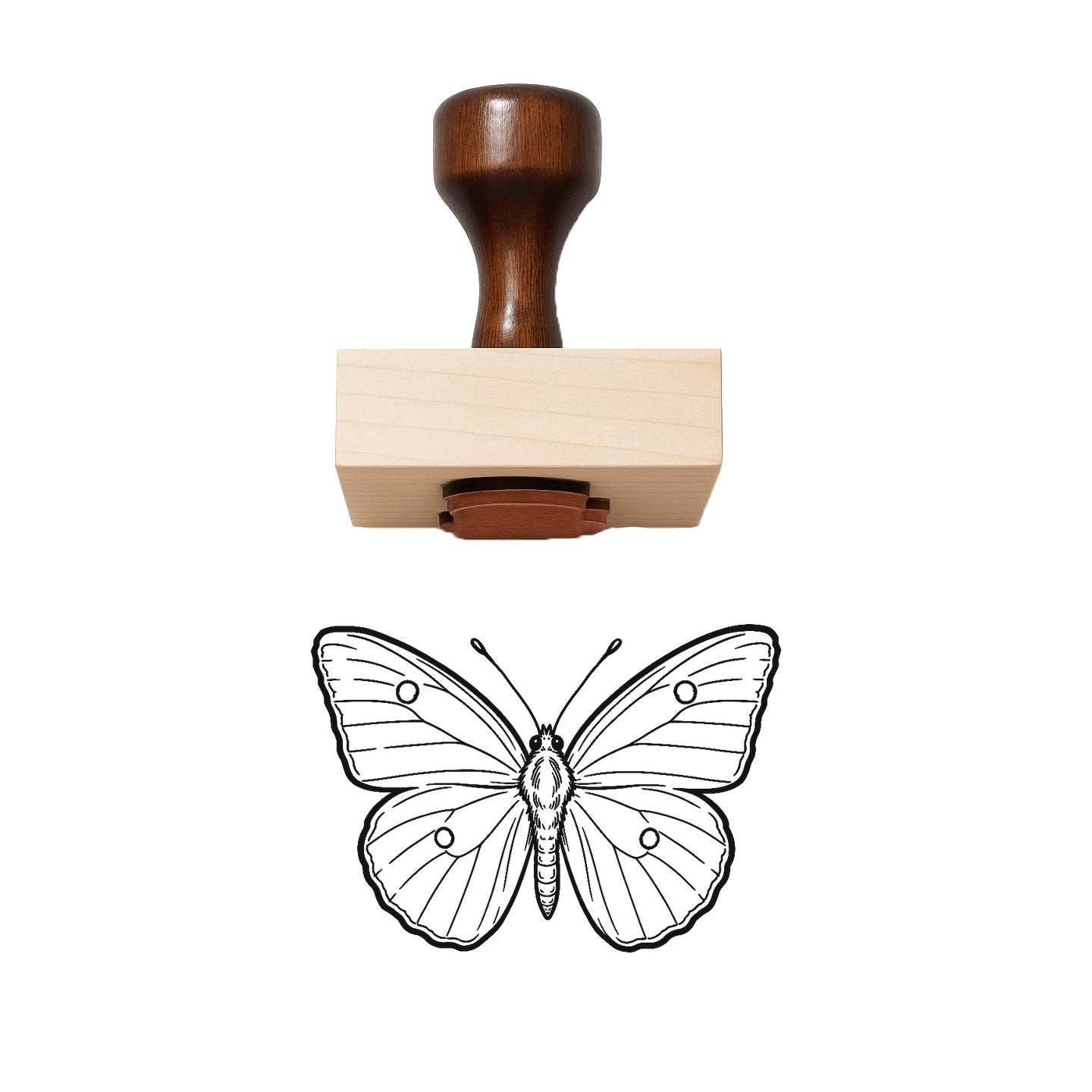 Clouded Sulphur Rubber Stamp