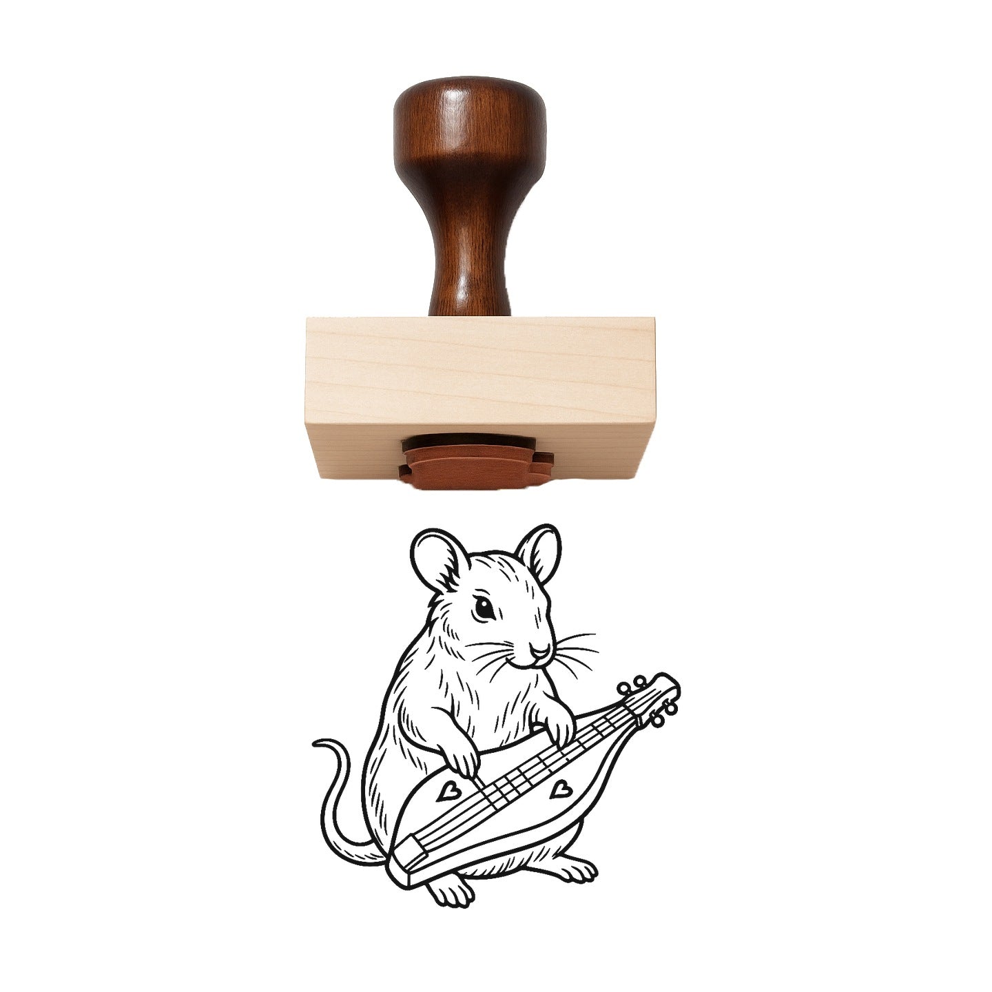 Dulcimer Rubber Stamp