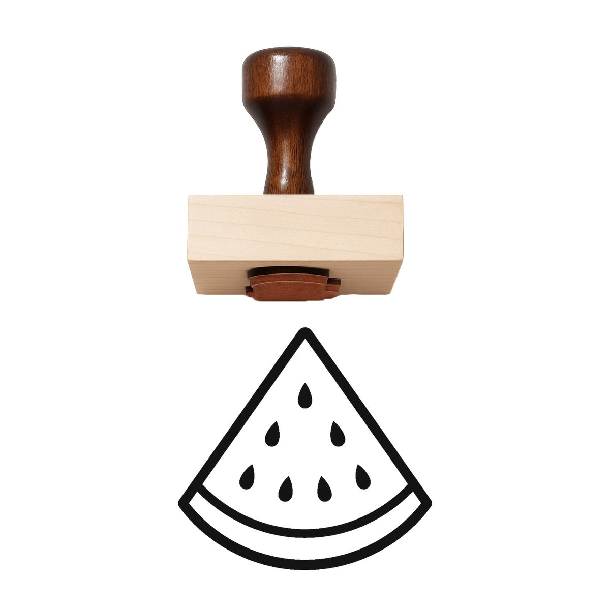 Watermelon Slice Rubber Stamp