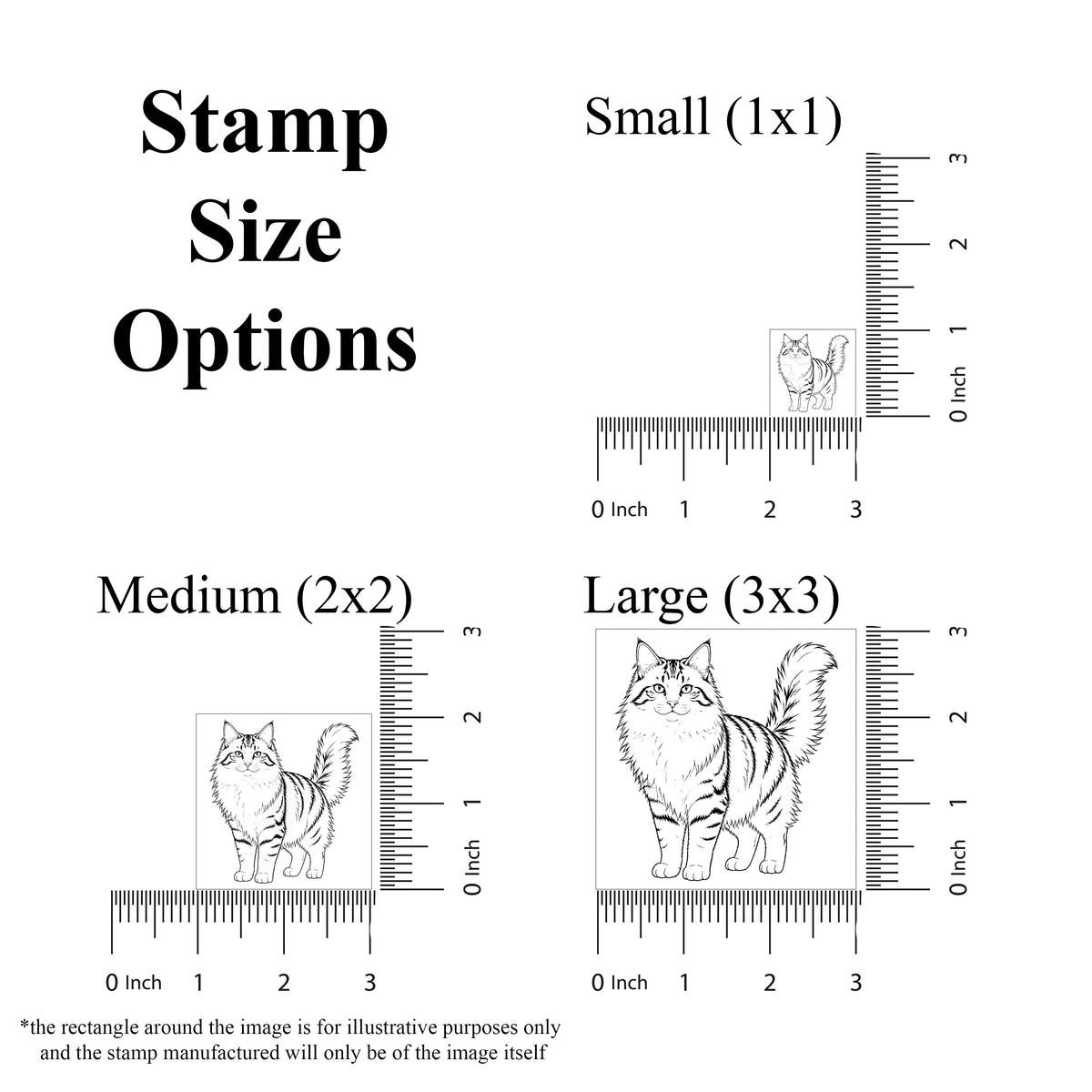 Norwegian Forest Cat Rubber Stamp