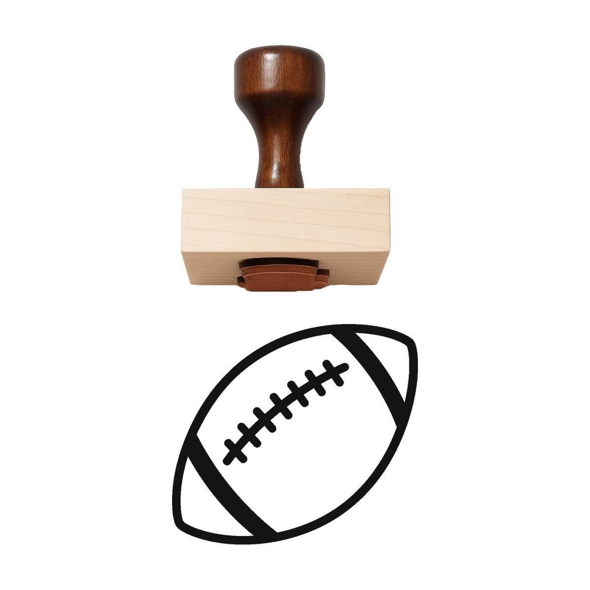 Football Rubber Stamp