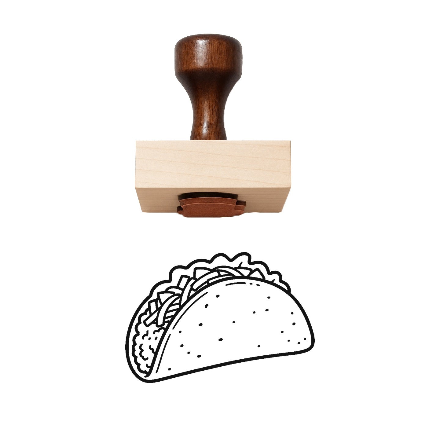 Taco Rubber Stamp