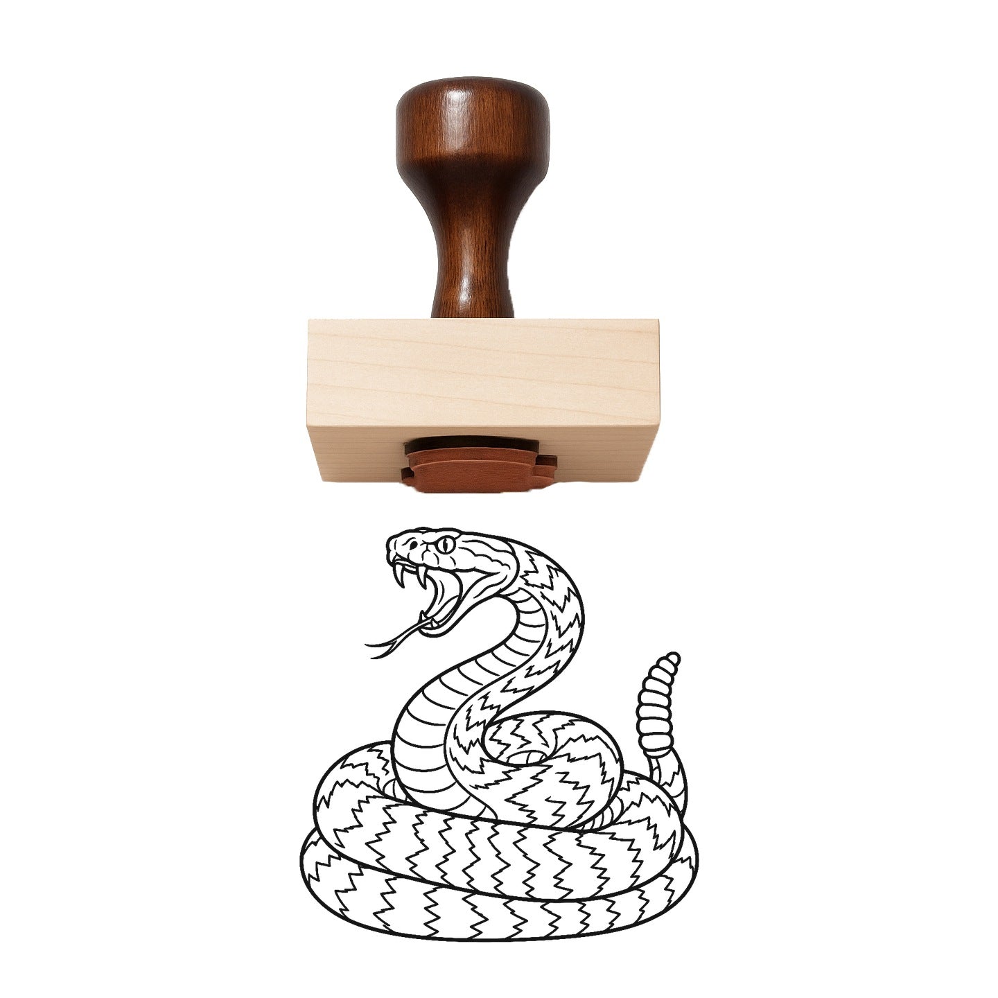Rattle Snake Rubber Stamp