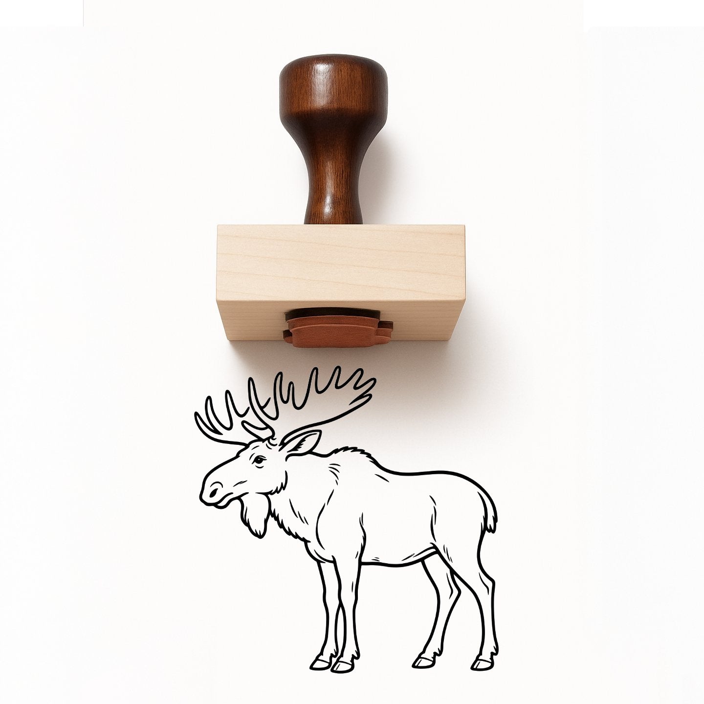 Moose Rubber Stamp