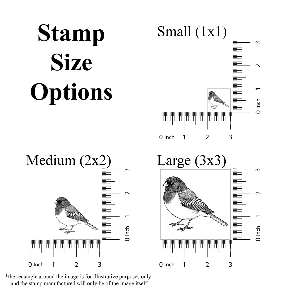 Dark-eyed Junco Rubber Stamp