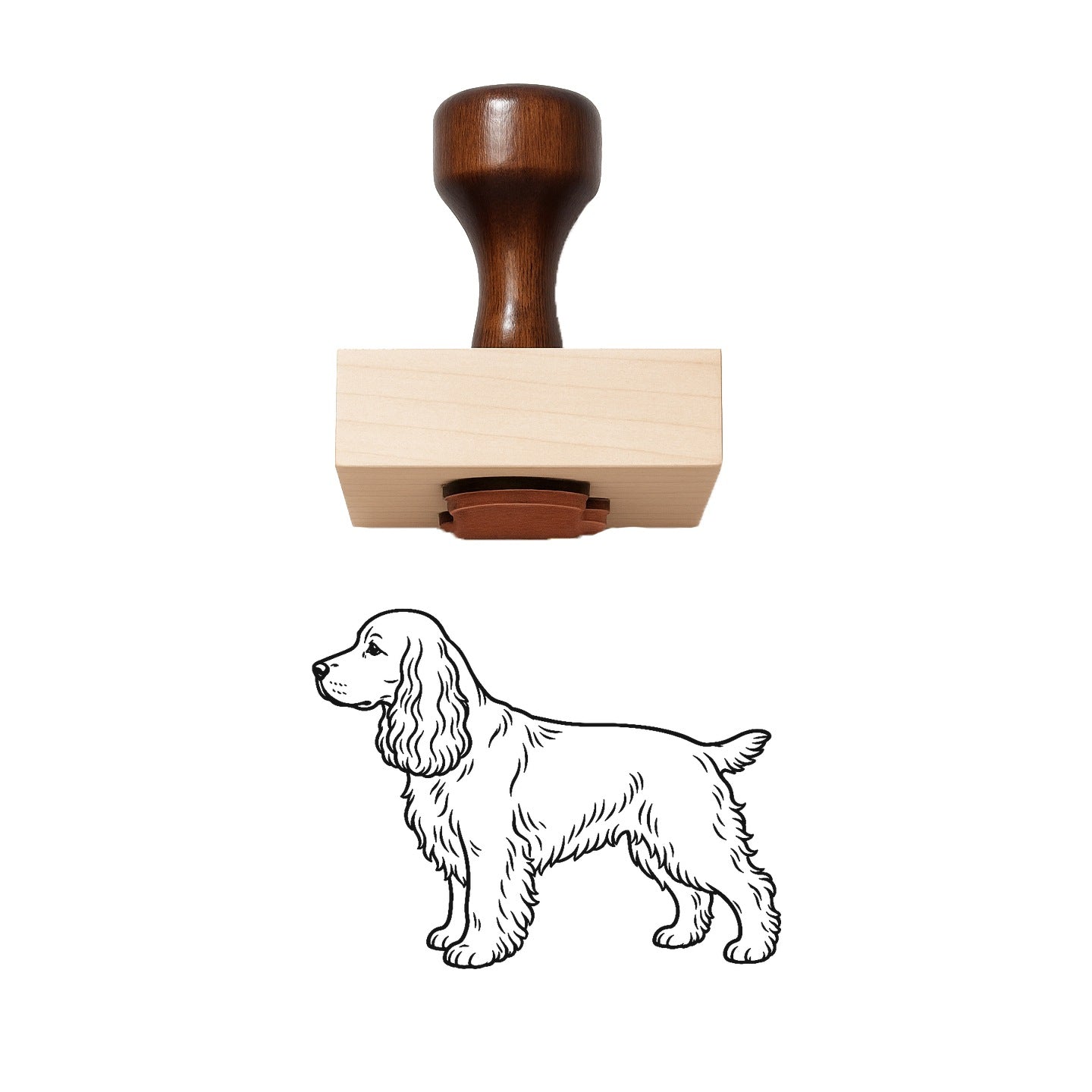 Cocker Spaniel Rubber Stamp