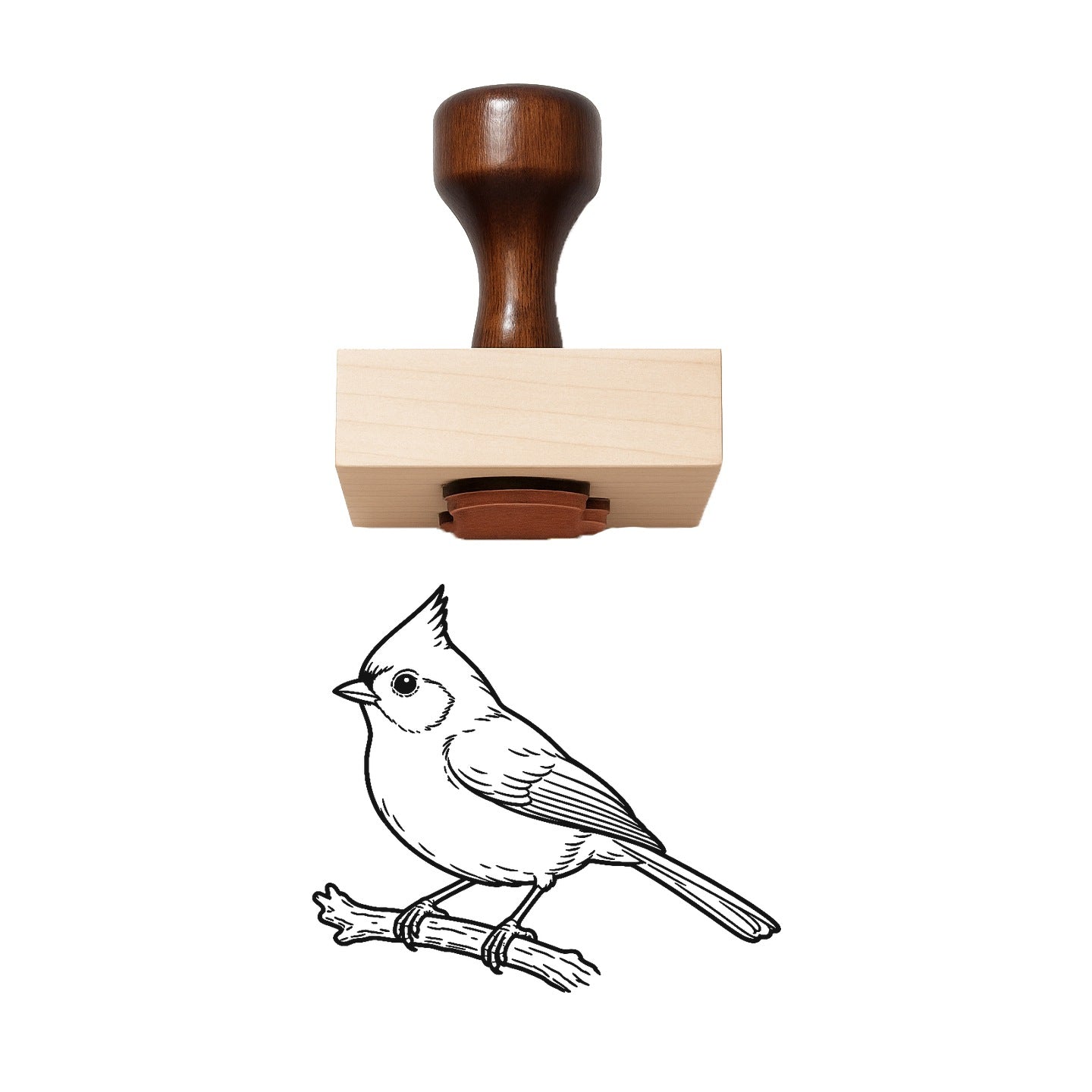 Titmouse Rubber Stamp