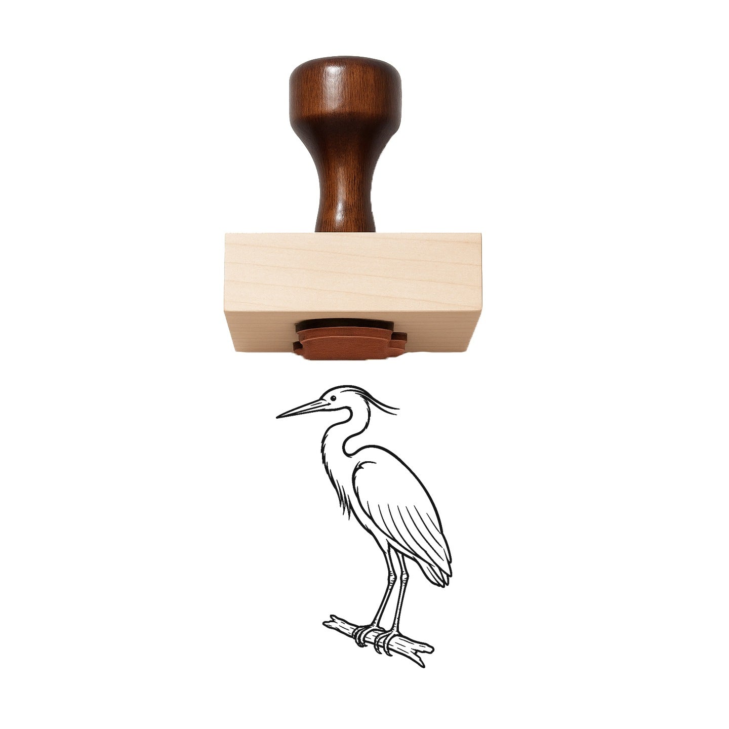 Heron Rubber Stamp