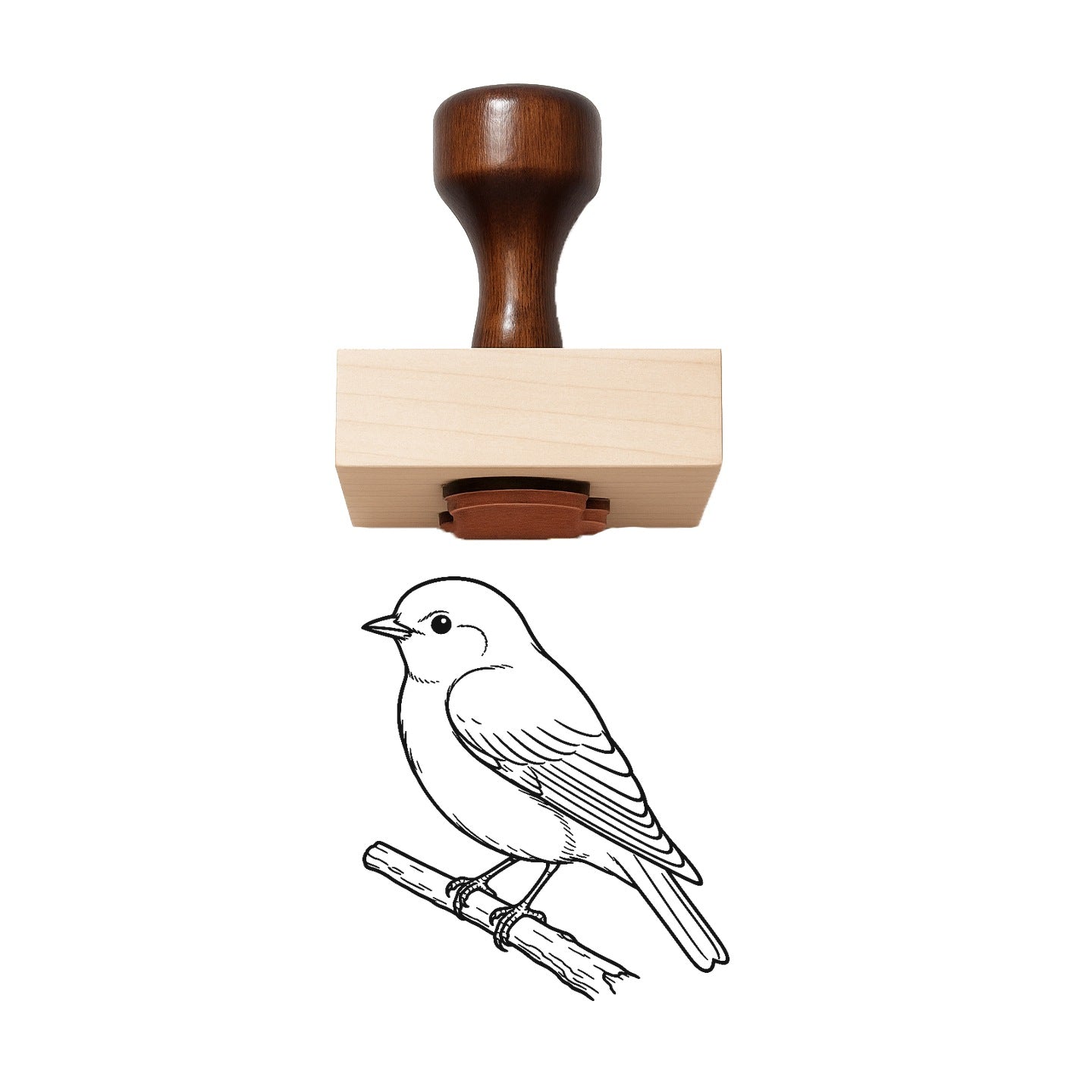 Eastern Bluebird Rubber Stamp