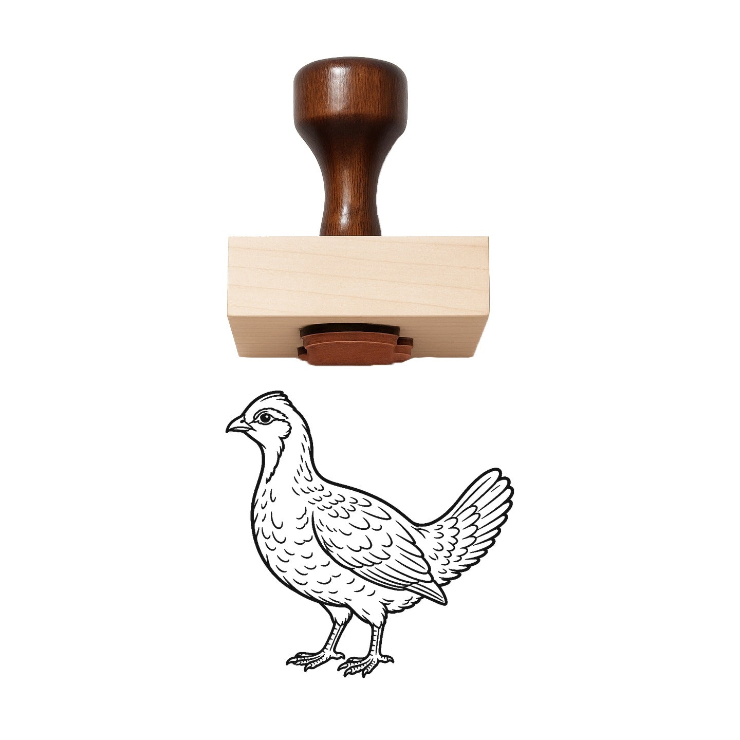 Grouse Rubber Stamp
