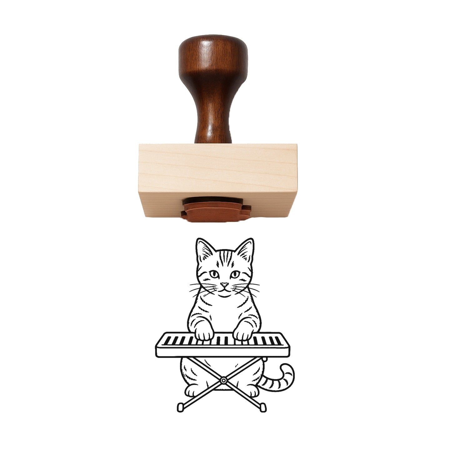 Keyboard Rubber Stamp