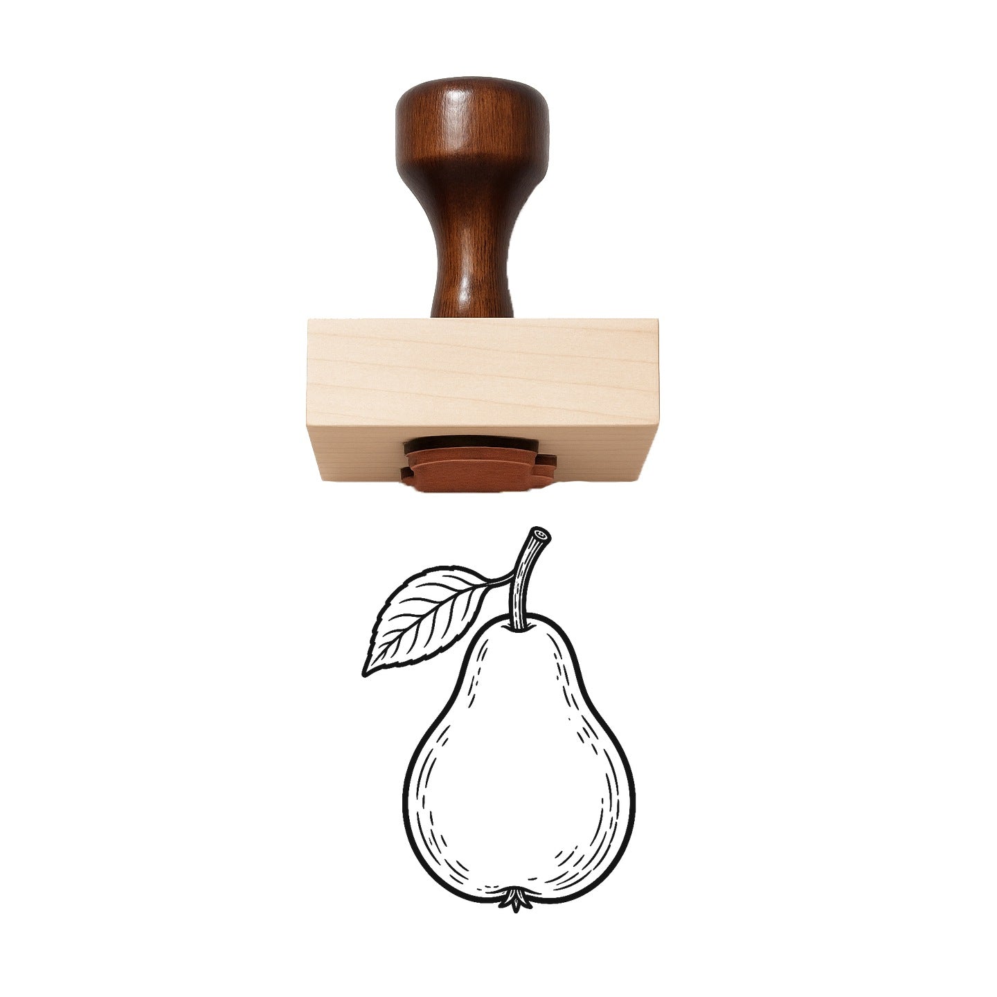 Pear Rubber Stamp