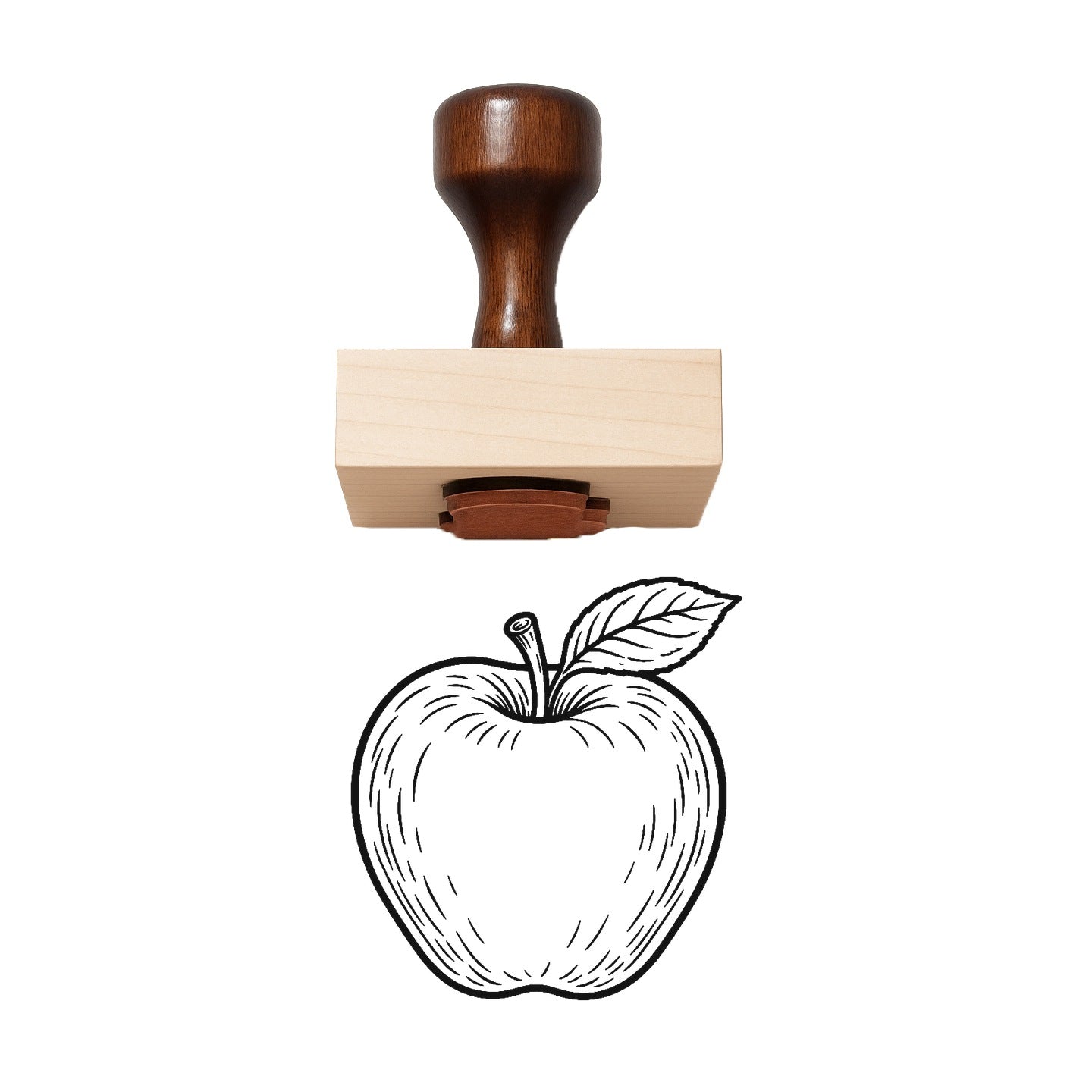 Apple Rubber Stamp