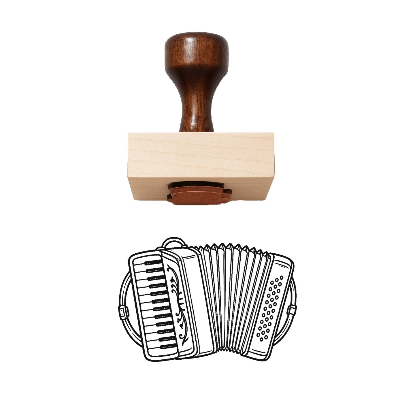 Accordion Rubber Stamp