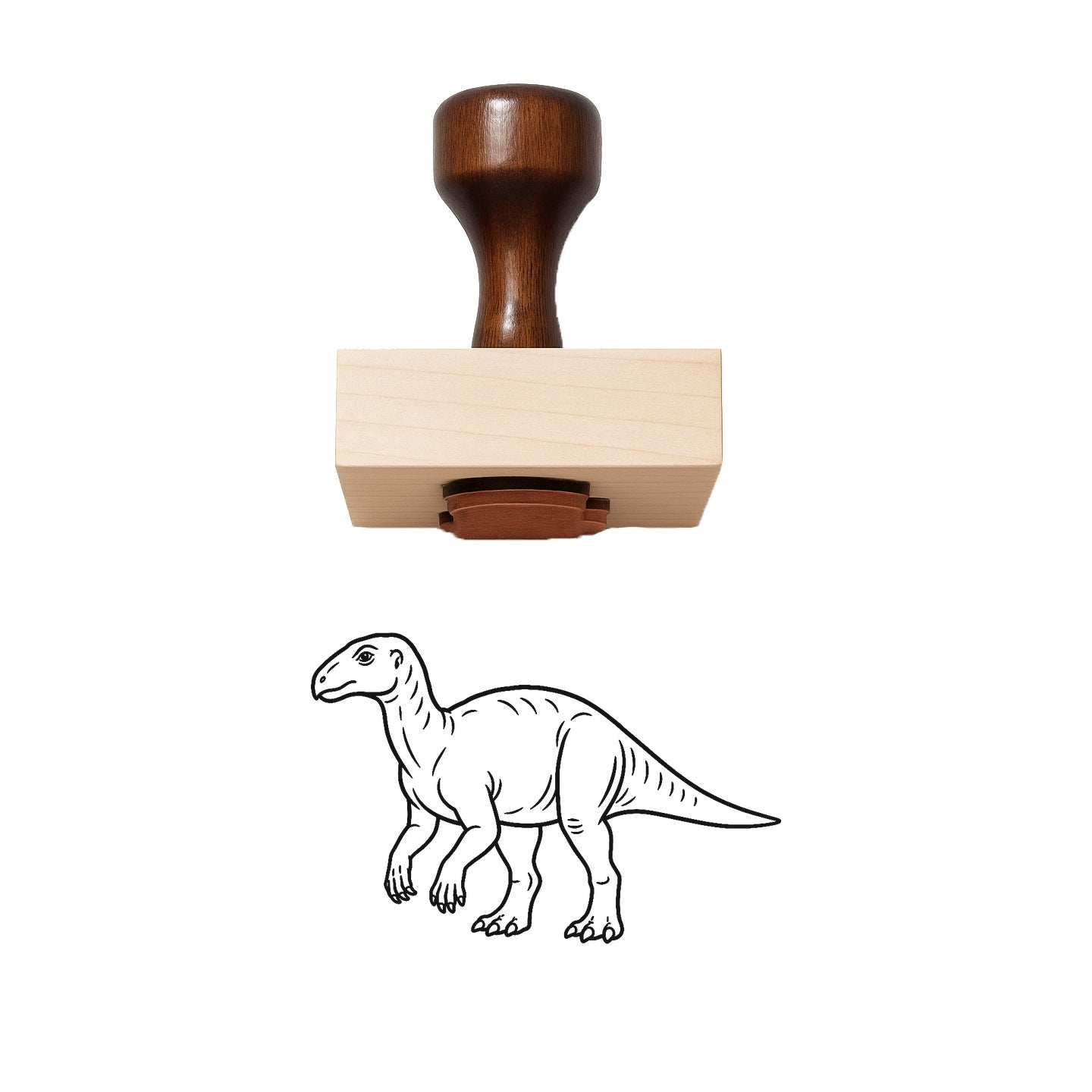 Iguanodon Rubber Stamp