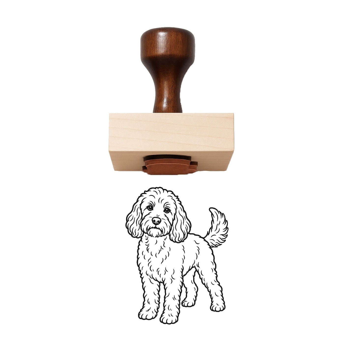 Cockapoo Rubber Stamp