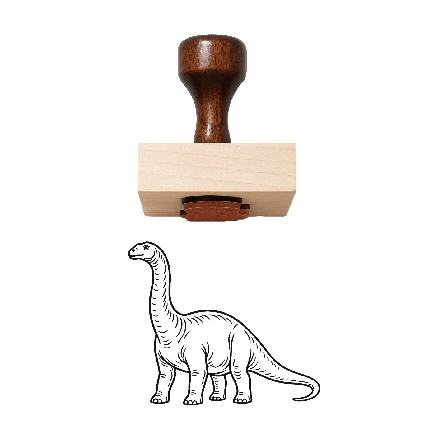 Apatosaurus Rubber Stamp