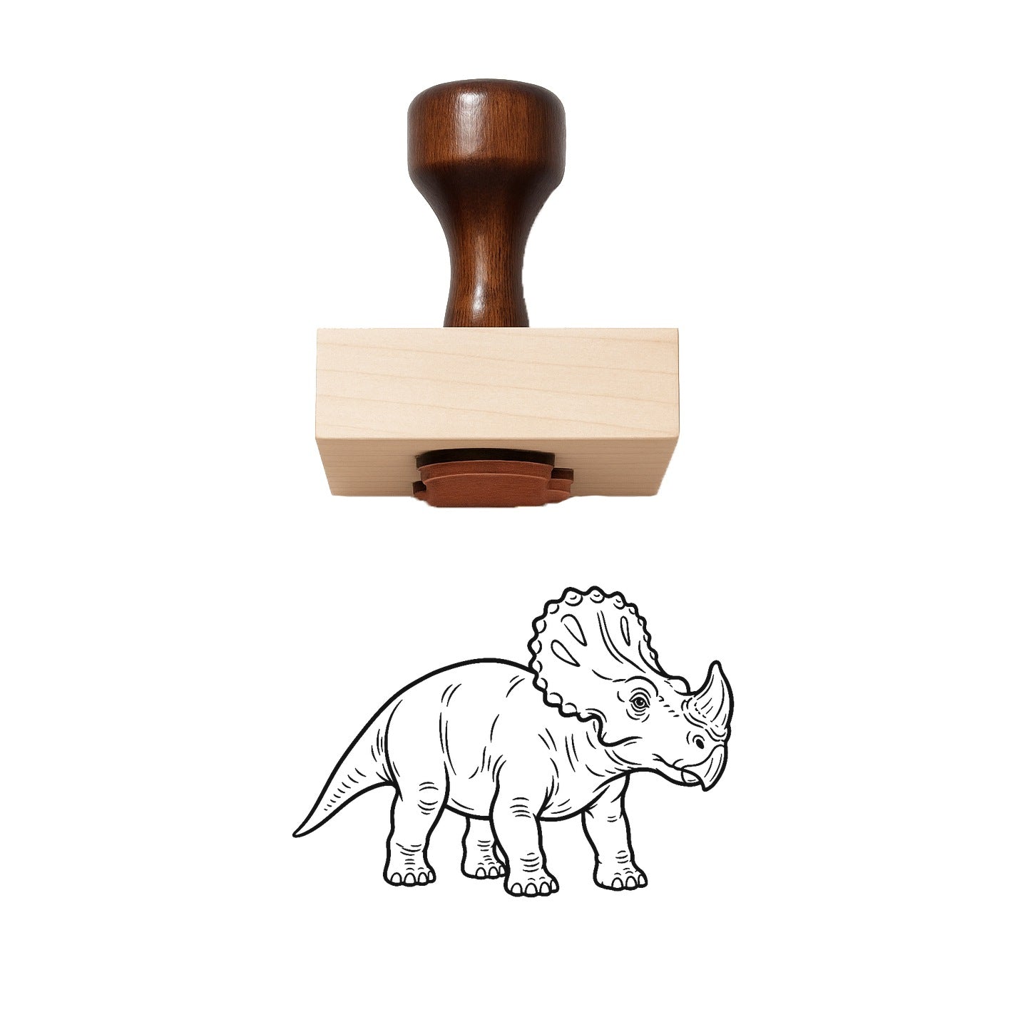 Nasutoceratops Rubber Stamp