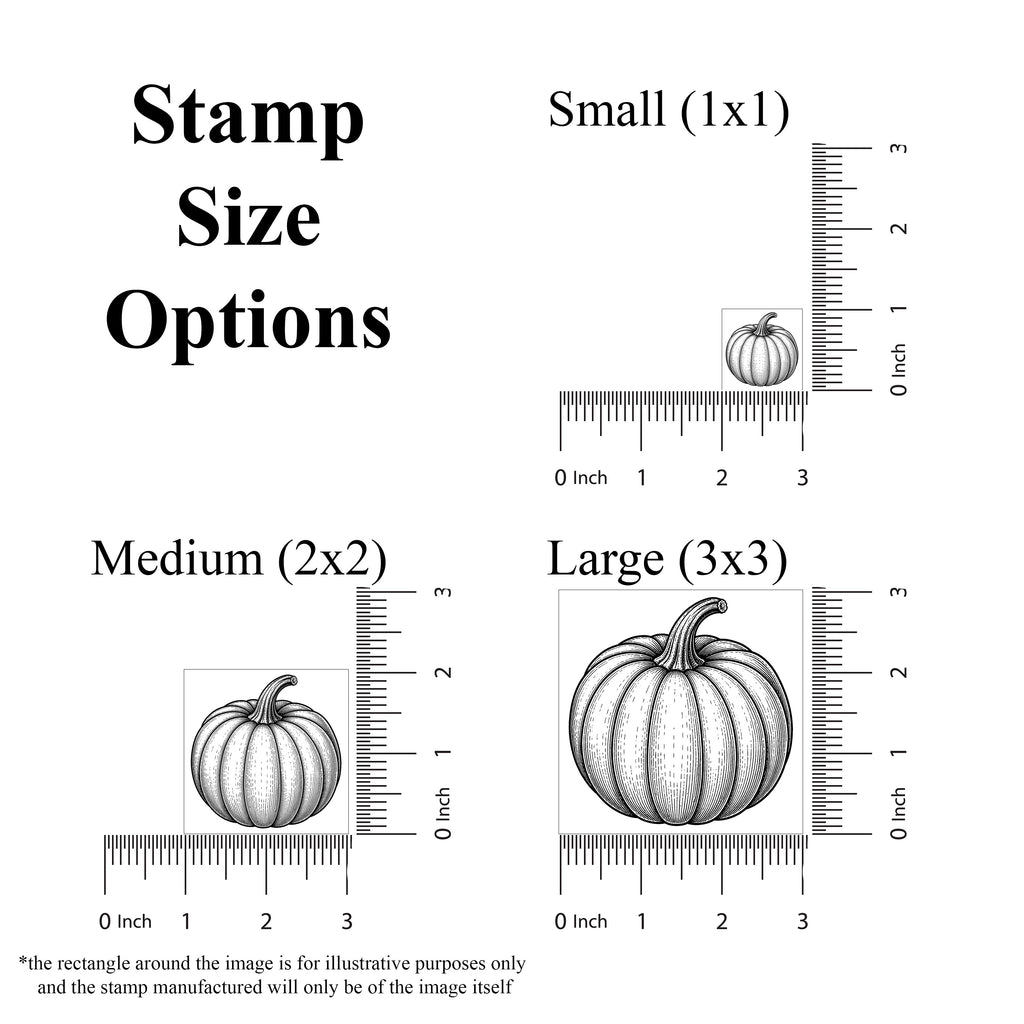 Pumpkin Rubber Stamp