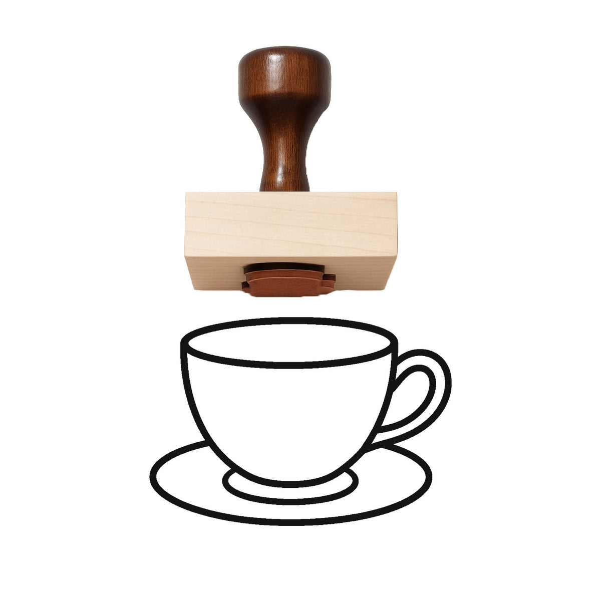 Teacup Rubber Stamp