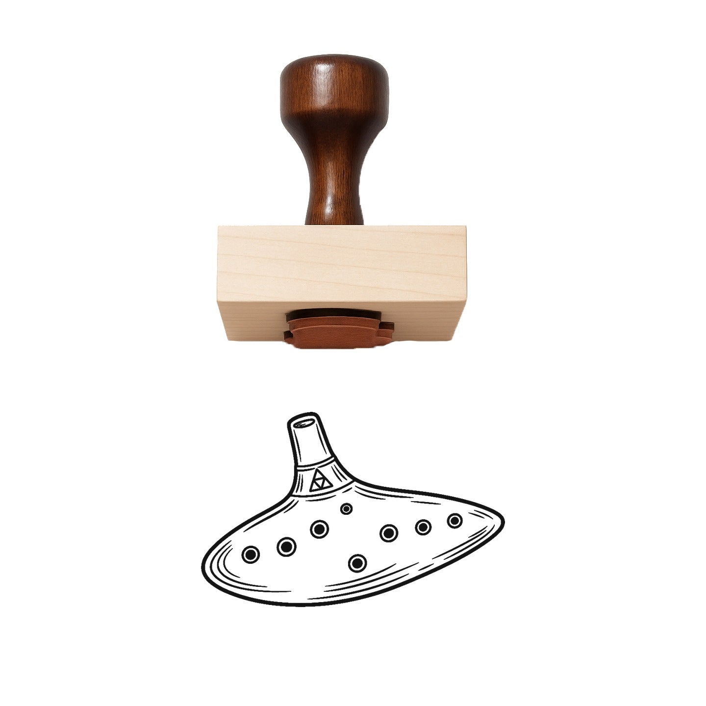 Ocarina Rubber Stamp