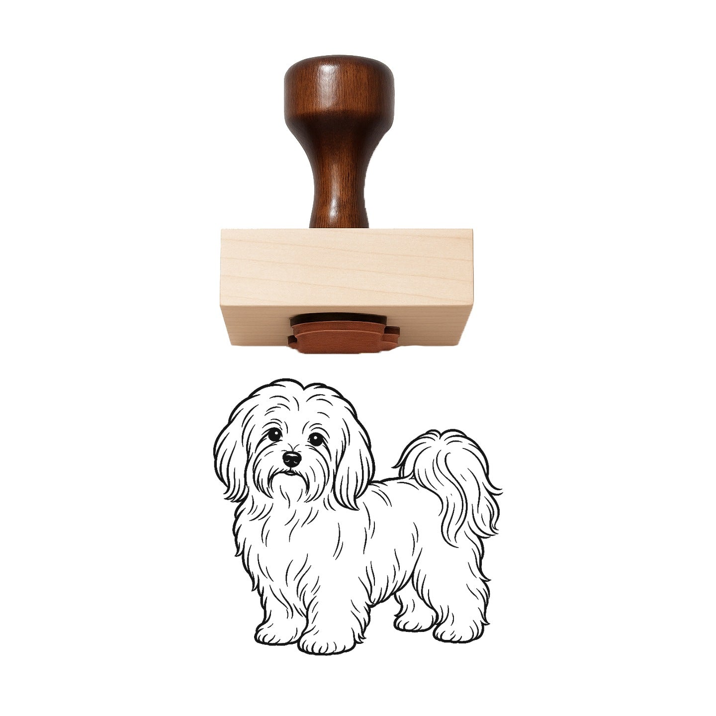 Havanese Rubber Stamp