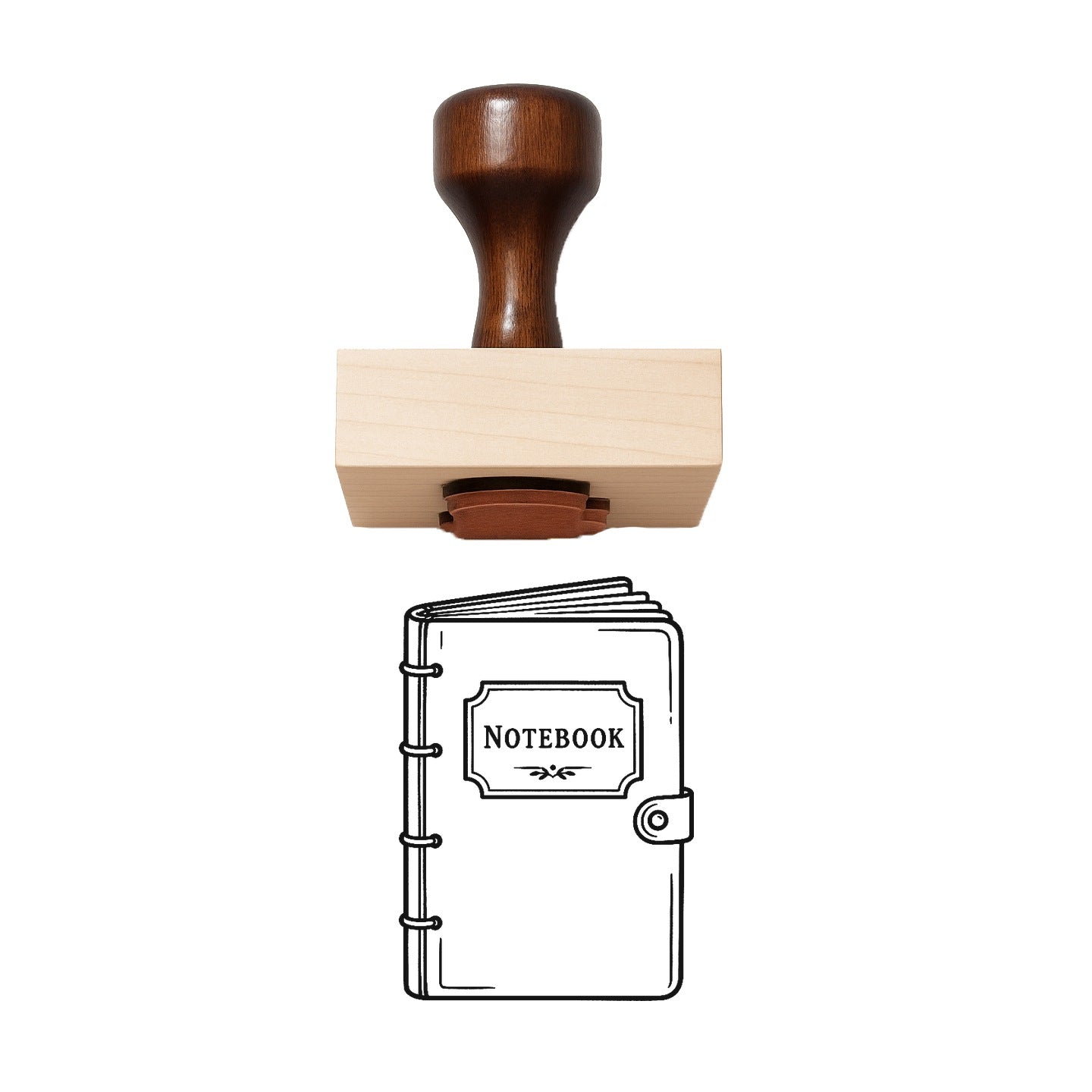 Notebook Rubber Stamp