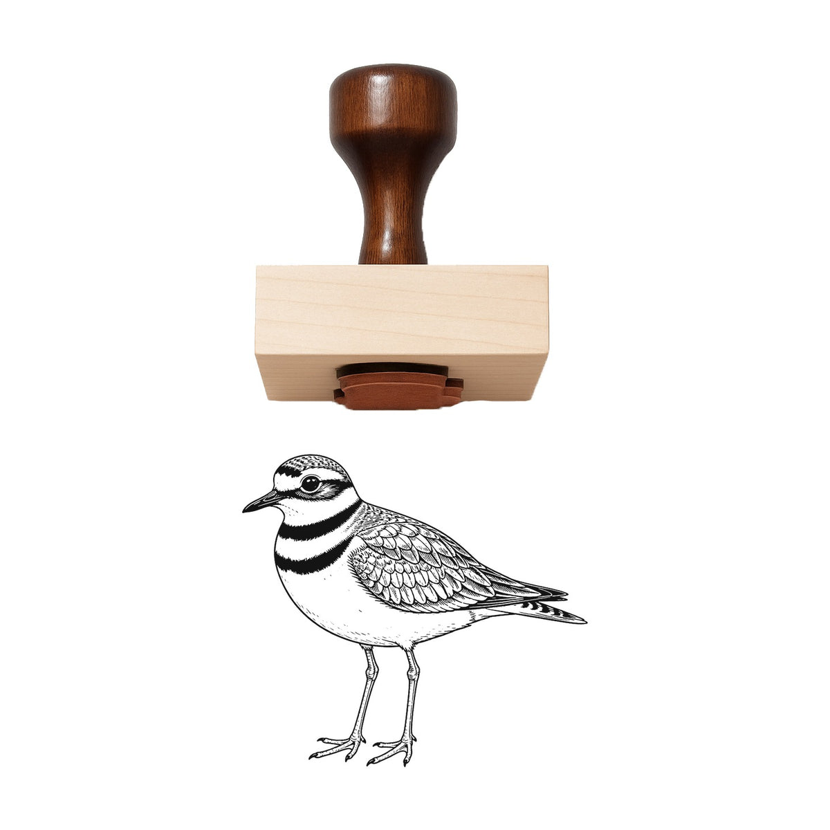 Killdeer Rubber Stamp