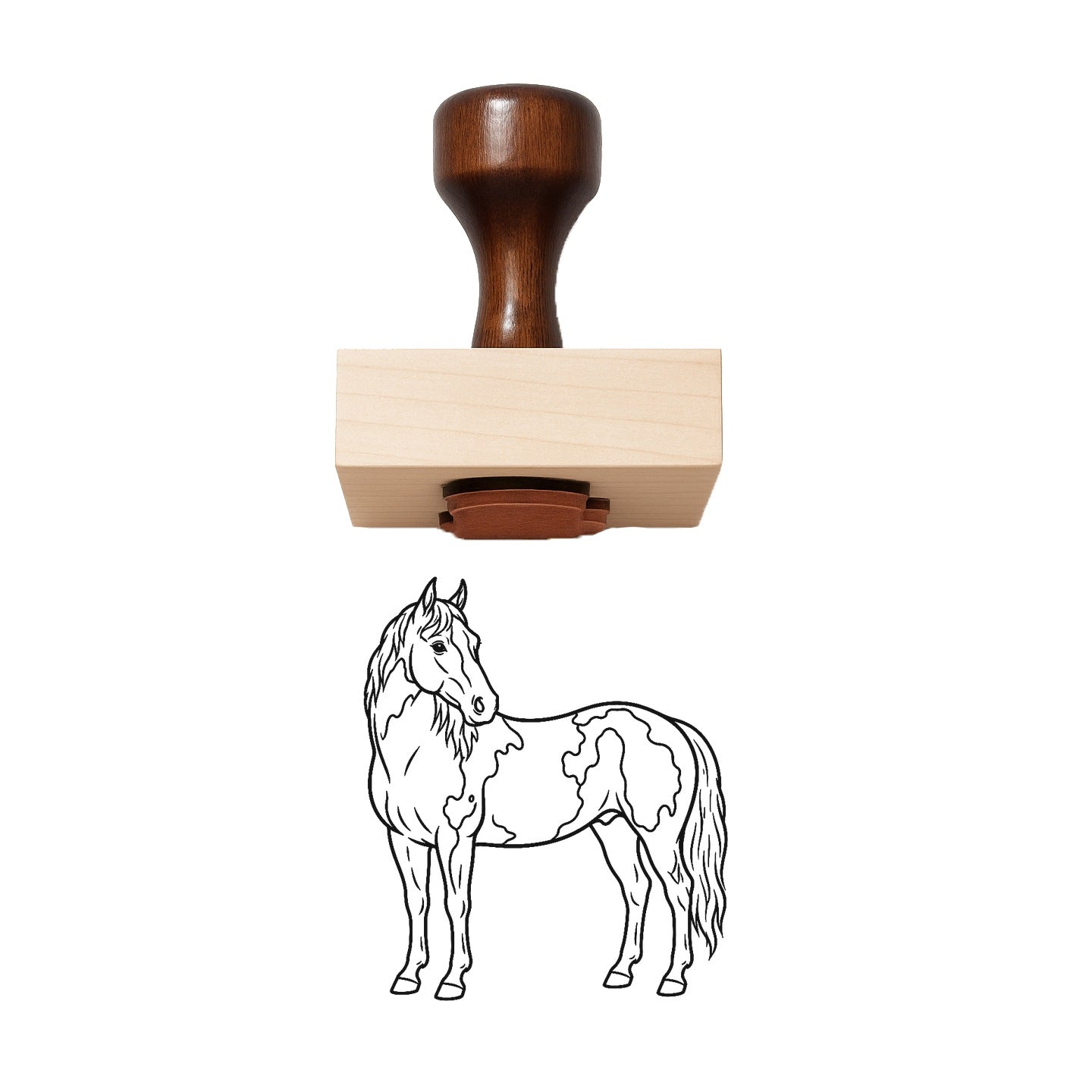 Paint Horse Rubber Stamp