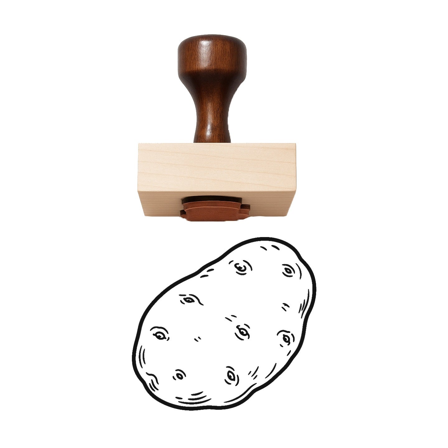 Potato Rubber Stamp