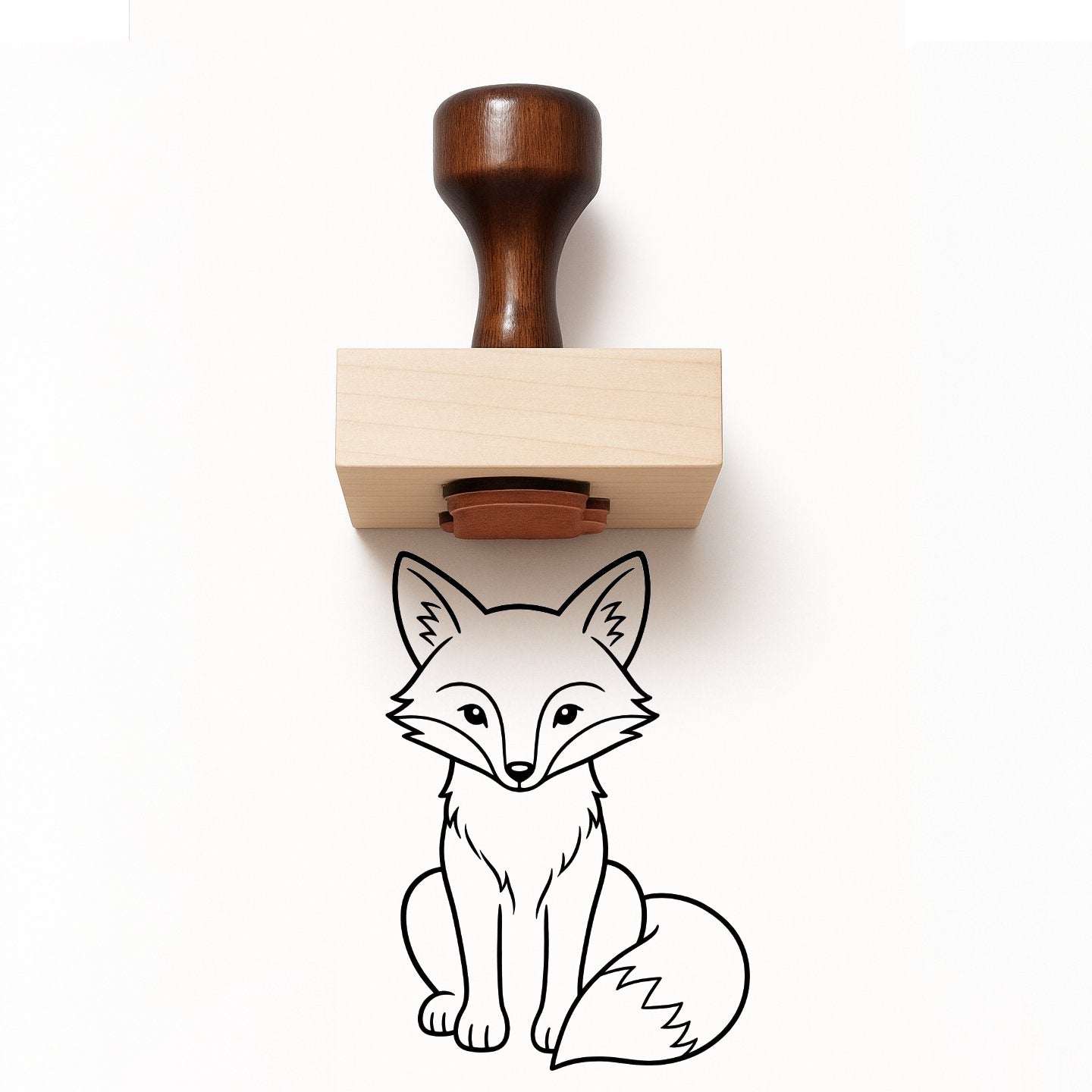 Fox Rubber Stamp