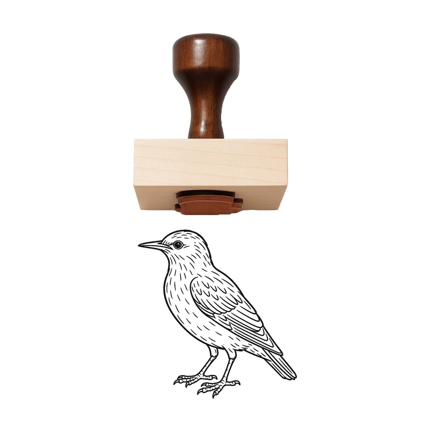 Starling Rubber Stamp