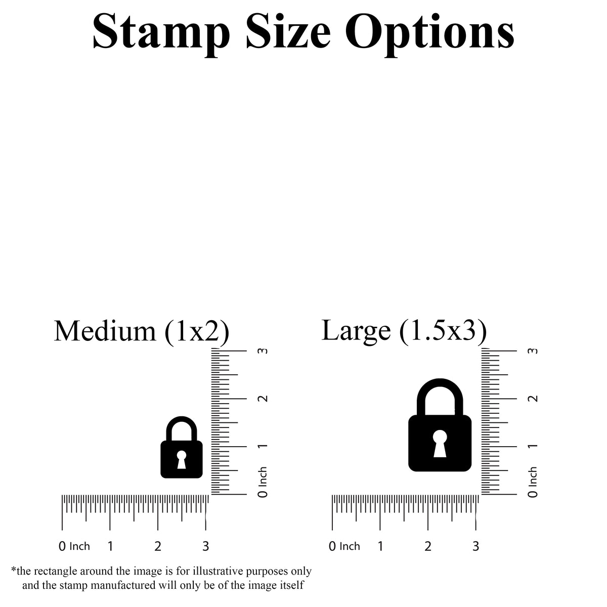 Lock Rubber Stamp