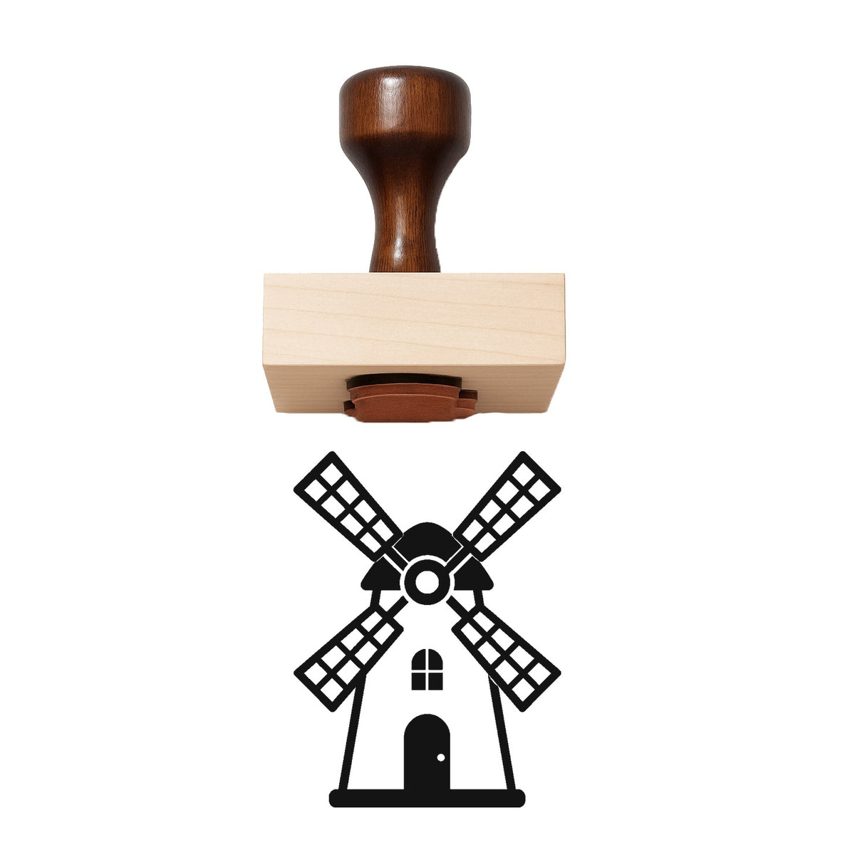 Windmill Rubber Stamp