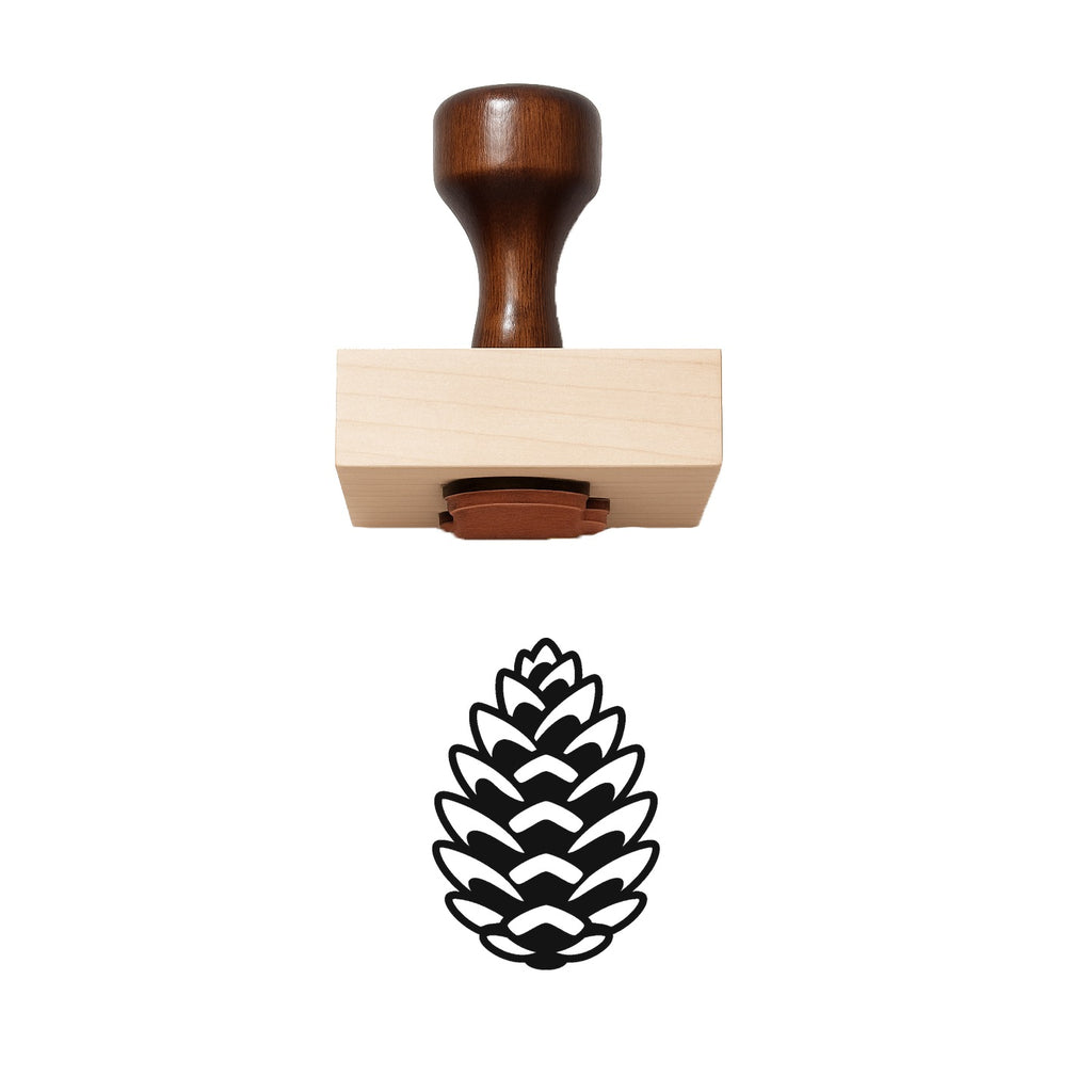 Pinecone Rubber Stamp