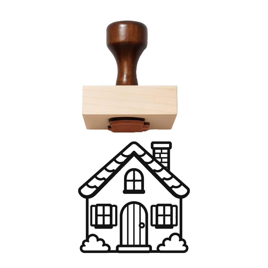 Cottage Rubber Stamp