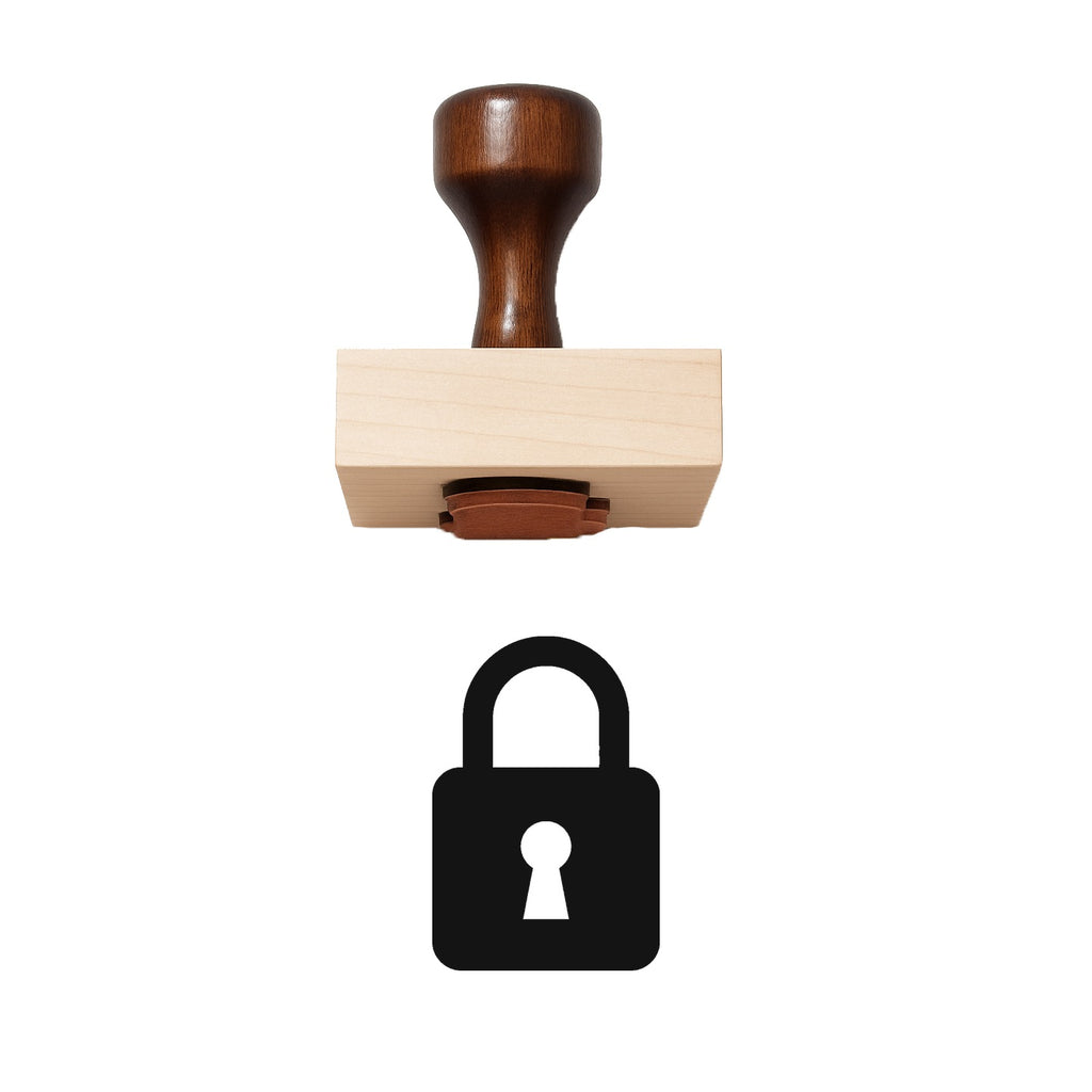 Lock Rubber Stamp